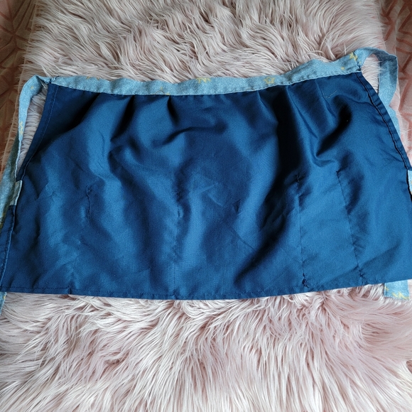 Vintage Apron Handmade 90s Vintage Dark Blue - Picture 5 of 7